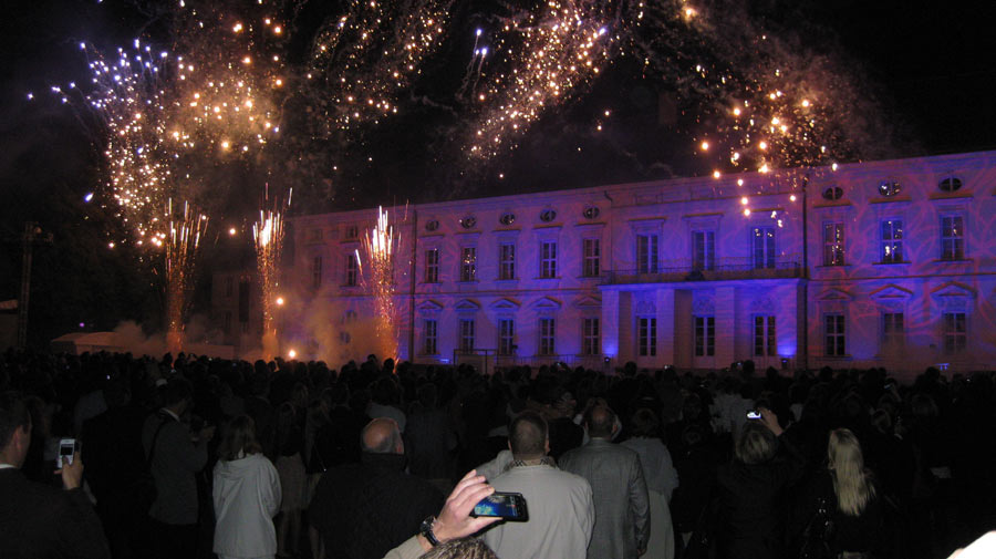 Feuerwerk auf Schloss Bellevue 2011